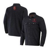 USC Trojans Men's Darius Rucker Charcoal SC Interlock Sherpa Lined Shacket